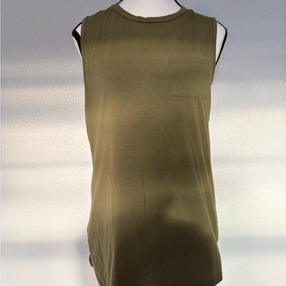 Olive Sleeveless Women's Top